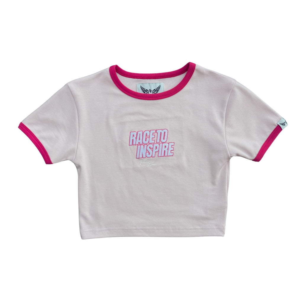 'RACE TO INSPIRE' PINK BABY TEE