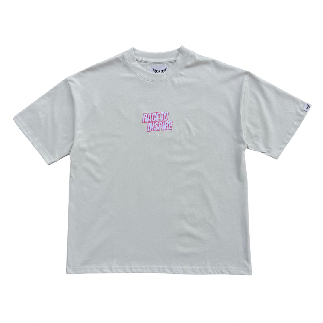 'RACE TO INSPIRE' GREY TEE